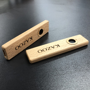Kazoo en bois, instrument de musique avec gravure d'oiseau, pour une utilisation portable - Product Image 4