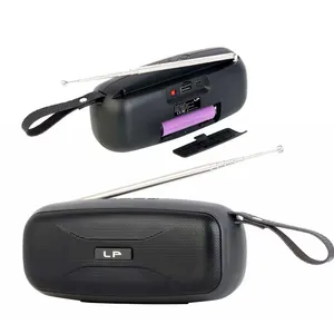 LP-V56 không dây di động USB TF thẻ FM Đài phát thanh loa tay miễn phí Loa mini tháo rời li Loa Pin - Product Image 1