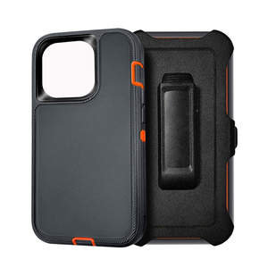 <span class=keywords><strong>Coque</strong></span> de téléphone Defender pour <span class=keywords><strong>iPhone</strong></span> <span class=keywords><strong>14</strong></span> avec étui à pince ceinture robuste robuste protection complète du corps pour housse de téléphone Samsun - Product Image 3