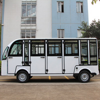 Voiture électrique de tourisme personnalisée à 11 places, moteur AC 72V/7,5KW, bus électrique de tourisme, navette