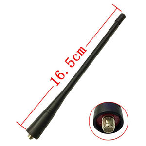 165 мм 433 МГц резиновая утка прямая внешняя омдипольная антенна с штекером SMA для рации - Product Image 4