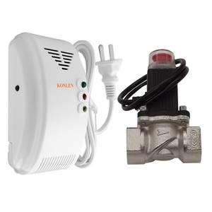 <span class=keywords><strong>Detector</strong></span> De Gás Natural GLP Metano CH4 Sensor De Alarme De Vazamento Desligue A Válvula Solenóide Inteligente DN20 15 Controle Automático Em Casa De Segurança Contra Incêndios - Product Image 1