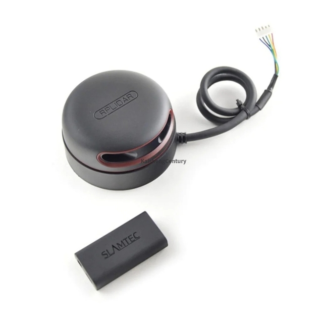 Slamtec RPLIDAR A2M12 360 Degree 2D Lidar Sensor Kit 15Hz Scan Rate 12 Meters Distance Module for Drone Remote Control (Black)