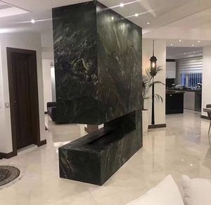 TMZ OEM/ODM Brasil verde seda mármol losa tamaño personalizado para encimeras de cocina fábrica directa Marmore canicas pulido gran losa - Product Image 6