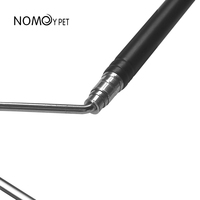 NOMOY PET crochet attrape-serpents extensible en acier inoxydable crochet de reptile rétractable outil de manutention