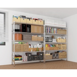 Chất Lượng Tốt <span class=keywords><strong>Chrome</strong></span> Nsf Phê Duyệt Có Thể Điều Chỉnh Dây Lưu Trữ Đơn Vị 5 Tiers Nhiệm Vụ Trung Bình Kim Loại Kệ Giá - Product Image 2