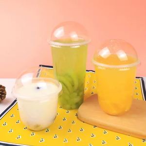 Gobelets en plastique PP transparents à paroi simple, imprimés sur mesure, jetables, en forme de U, 12oz/16oz/22oz, écologiques pour café, thé, jus et plus encore - Product Image 4