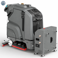 Nouveau robot laveur de sols commercial autonome C3 AI à batterie, machine de nettoyage robotisée industrielle pour