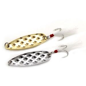 Paillettes de pêche en forme d'ananas leurres de pêche durs hameçons aigus métal argent <span class=keywords><strong>pas</strong></span> <span class=keywords><strong>cher</strong></span> pêche Flutter cuillère avec broche coeur rouge - Product Image 5