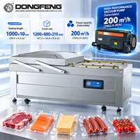 Machine d'emballage sous vide à double chambre 1000 mm de qualité industrielle - Emballeuse alimentaire automatique pour viande/légumes/noix