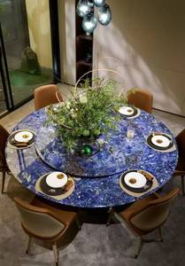 Losa de Mármol Azul Boliviano para Encimeras, Mesa de Centro de Mármol, Mesa de Comedor, Decoración de Paredes de Villas - Product Image 4