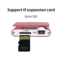 Regalo de promoción Mini Clip de metal Reproductor de Mp3 Ranura para tarjeta SD/TF digital Reproductor multimedia de música Logotipo personalizado