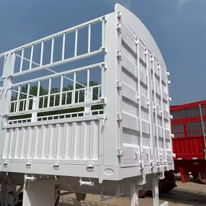 ZHONGSHENGTIANQI, fabricante de China, estaca de acero de 4 ejes, valla de transporte de carga de bajo precio, semirremolque, remolques de carga útil de 100t, venta - Product Image 2