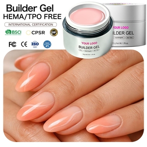 Salon Premium 50g HEMA&TPO Free <b>Builder</b> Gel Anti-yellow Strong Reinforcement Nail Gel ODM Bulk Wholesale Supply Hard Gel - Product Image 1