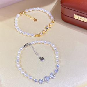 Pulsera de Perlas de Alta Calidad de 5-6 mm para Xiaomi, Elegante Pulsera con Nudo de Mariposa para Niñas de 5 a 6 Años - Product Image 5