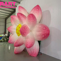 Magnifiques fleurs de lotus gonflables, décorations de fleurs de lotus gonflables originales pour les fêtes à thème