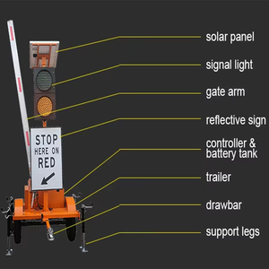 Tự động flagger hỗ trợ thiết bị afad Trailer giao thông ánh sáng di động bùng nổ cổng tự động flagger hỗ trợ thiết bị - Product Image 5