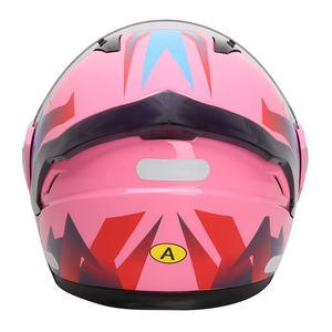 Casque de <span class=keywords><strong>moto</strong></span> japonais élégant et intelligent pour femme, style thaïlandais, imprimé, drôle, intégral, rabattable, en ABS allemand, pour homme - Product Image 5