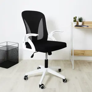black Swivel fabric mesh executive chair net office chairs home office desk and chair for guest