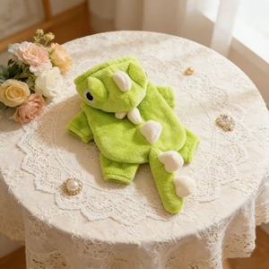 Costume de dinosaure lime pour animaux de compagnie, vêtements d'hiver et d'automne pour chats, tenue amusante et confortable - Product Image 3