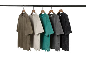 Camiseta Deportiva Holgada de Verano para Hombre, Estilo Vintage, Lavado Ácido, con Logotipo Personalizado, Manga Corta - Product Image 5