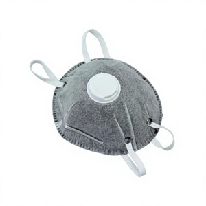 Masque jetable certifié CE <span class=keywords><strong>FFP2</strong></span> KN95 respirateur anti-poussière de sécurité industrielle avec valve d'expiration certifié EN149 - Product Image 2