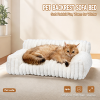 Coussin pour chien et chat tout confort toutes saisons avec housse amovible, lit chaud d'hiver pour petits et moyens chiens, fournitures pour animaux de compagnie, canapé pour chats