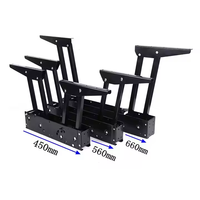 Support de table basse multifonctionnel relevable avec mécanisme de pliage et cadre de levage pour bureau