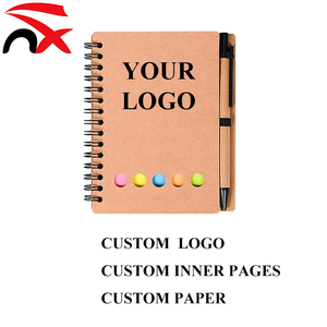 Bloc-notes <span class=keywords><strong>personnalisé</strong></span> avec logo, notes adhésives en papier kraft, bloc-notes en papier kraft avec stylo, mini bloc-notes - Product Image 1
