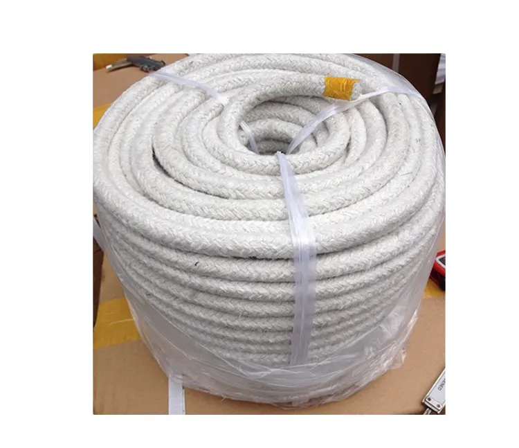 Скрученная веревка из керамического волокна Greenergy для высокотемпературного запечатывания веревки из керамического волокна