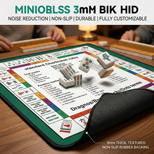 Tapis de mahjong épais personnalisé avec logo, série Platinum, antidérapant, insonorisant, imperméable, vente en gros - Product Image 5