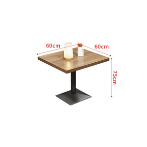 Ensemble de meubles de bar, table en bois massif et canapés en cuir, style industriel rectangulaire pour bars, cafés, pubs - Product Image 6