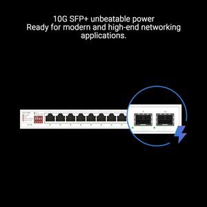 Vente en gros du commutateur Ethernet Gigabit 10 ports QG-U1080 avec ports 2.5G/10G et QoS pour concentrateur réseau domestique/bureau - Product Image 6