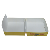 Caja de embalaje de grado alimenticio desechable con logotipo personalizado para restaurante, pollo frito para llevar, patatas fritas, hamburguesa, Hamburguesa en relieve