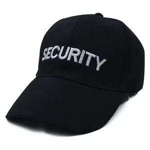 Custom Logo High Quality Embroidery Black Security 5-Panel <b>Hat</b> Cap Sporty Style Baseball Cap for Headwear - Product Image 4