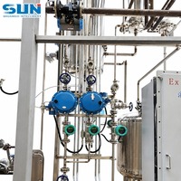 Colonne de distillation industrielle pour la récupération d'alcool et l'extraction d'ingrédients alimentaires avec recyclage en circuit fermé des solvants