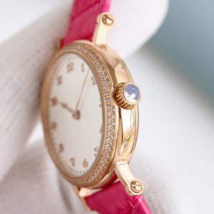 Reloj de Cuarzo Clásico Antiguo para Mujer, Serie Clásica, Acero Fino de Alta Calidad, Espejo de Zafiro, Correa de Cuero de 16 mm, Precio al por Mayor Simple - Product Image 4