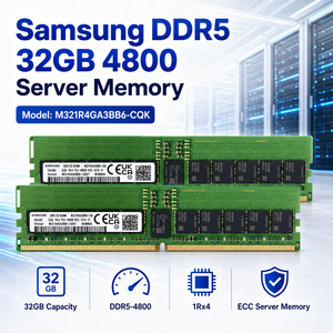 สำหรับ M321R4GA3BB6-CQK 32GB DDR5 4800 RDIMM PC5-38400 ECC หน่วยความจำเซิร์ฟเวอร์แบบลงทะเบียน RAM 2Rx8 1.1V ชิป DRAM ของแท้ เสถียร - Product Image 2