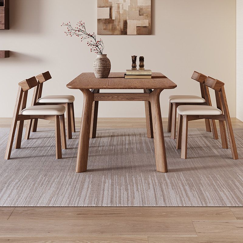 One table with four chairs