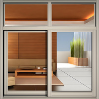 Ventanas Modernas de Aluminio con Persianas Horizontales Deslizantes, Vidrio con Aislamiento Térmico y Mosquitera Magnética para Entrada Exterior de Baño