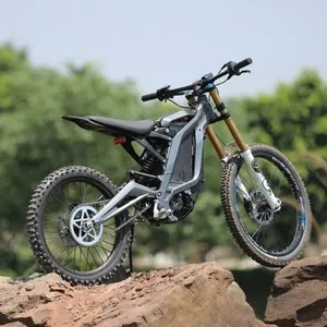 Fabrika doğrudan satış elektrikli motosiklet 72v Sur Ron ışık olabilir X 60v 40ah 6000w elektrikli kir bisiklet yetişkinler için
