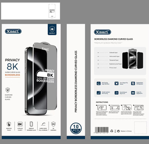ฟิล์มกันรอยกระจกนิรภัย Xmart 8K ป้องกันไฟฟ้าสถิต สำหรับ iPhone 18 Pro Max 17 16 15 14 13 <span class=keywords><strong>Super</strong></span> 8k ฟิล์มใสแบบโค้ง - Product Image 6