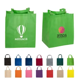 Индивидуальная многоразовая сумка-тоут из полипропилена, переработанная эко Нетканая сумка с логотипом