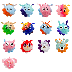Giocattolo Antistress in Silicone con Occhi Saltellanti, Palla Antistress per Bambini da 5 a 7 Anni e Adulti, Marca QF, Modello QF8 - Product Image 3