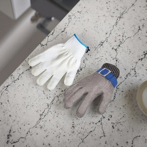 Gants de sécurité personnalisables en gros, résistants aux coupures, en fil d'acier inoxydable, pour cuisine, en maille métallique antirouille, directement de l'usine - Product Image 1