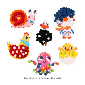 Autocollants stéréoscopiques 3D faits à la main, sac de matériel eva autocollants pour enfants formation à la concentration puzzle couches d'autocollants - Product Image 6