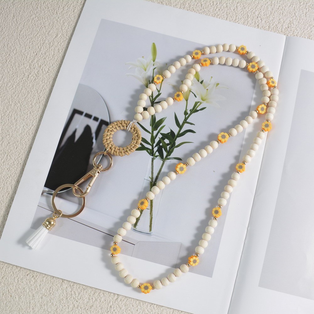 Hot Sale Bling Crystal Rhinestone Necklace Lanyard with Key Ring Image 3