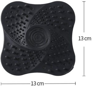 Hình vuông mềm cống Bìa 5.1 inch TPR cống tóc Catcher Pet tóc Trap khách sạn hiện đại lọc đánh bóng Silicone Lọc - Product Image 4