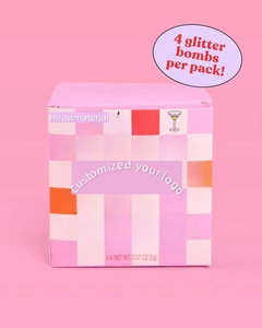 Bombes de boisson à paillettes de barbe à papa de <span class=keywords><strong>couleur</strong></span> personnalisée Bombes scintillantes de barbe à papa à paillettes comestibles - Product Image 6