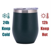 Beauchy Tasse à café de voyage isolée en acier inoxydable 304 Gobelet à vin 12 oz Tasses